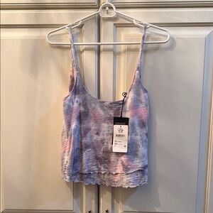 Chaser Lavender & Pink Tie-Dye Cami Tank